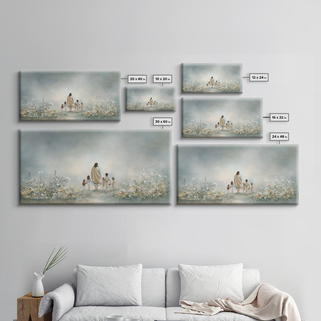 Morning Promise – Framed Canvas Print – Christian Art Canvas – Jesus Painting – Christian Wall Art – Minimalist Christian Art – Christian G