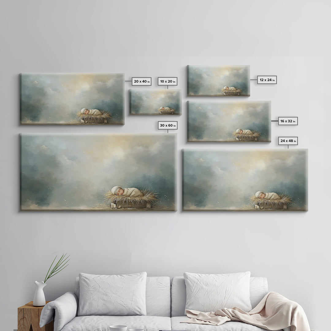 Gentle Kingdom – Framed Canvas Print – Christian Wall Art – Christian Art Canvas – Jesus Painting – Modern Christian Art – Christian Decor
