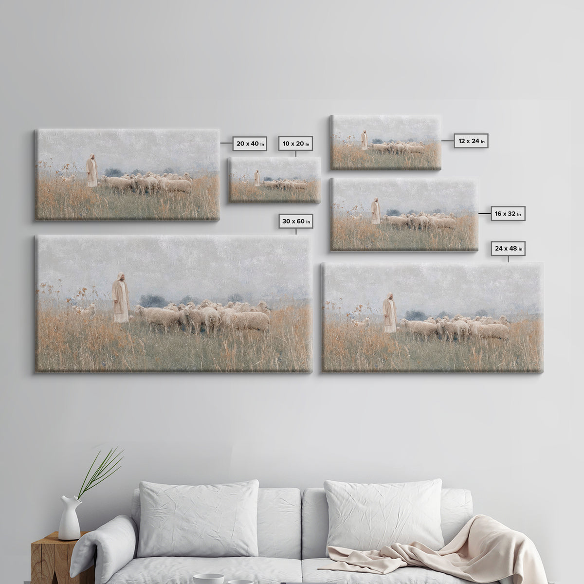 Pathway Of Mercy, Framed Canvas Print, Jesus Painting, Christian Wall Art, Christian Art Canvas, Christmas Art, Modern Christian Art, Chris