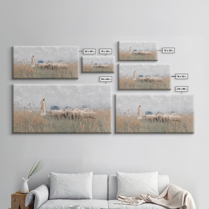 Pathway Of Mercy, Framed Canvas Print, Jesus Painting, Christian Wall Art, Christian Art Canvas, Christmas Art, Modern Christian Art, Chris