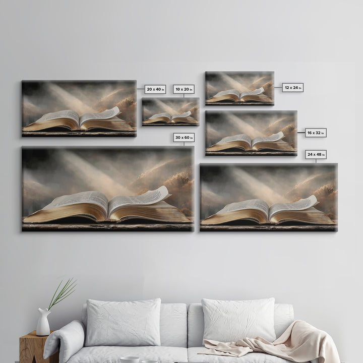 Holy Dawn - Framed Canvas Print - Christian Wall Art - Christian Art Canvas - Jesus Painting - Christian Decor - Modern Christian Art