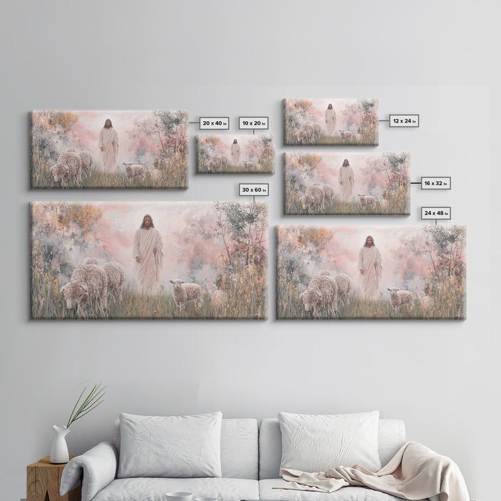 Radiant Shepherd Rising – Framed Canvas Print – Jesus Painting – Christian Wall Art – Christian Art Canvas – Christian Christmas Art – Mode