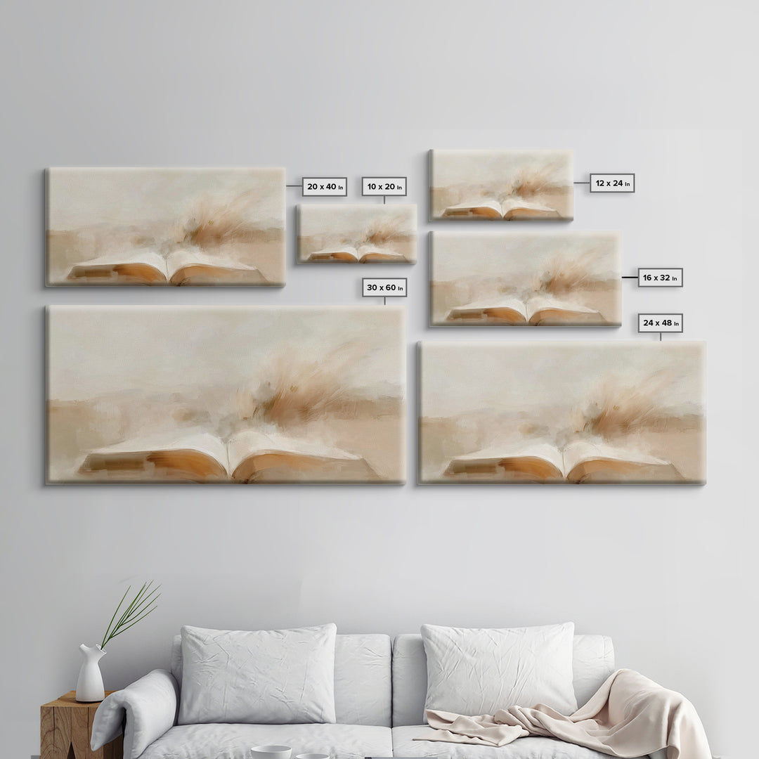 Scripture Light | Framed Canvas Print | Christian Wall Art | Christian Art Canvas | Jesus Painting | Christian Art Gift | Modern Christian