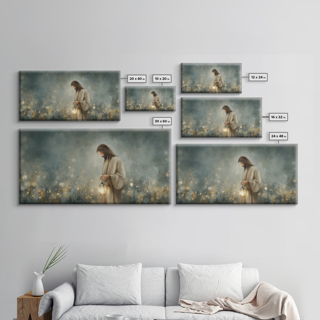 Field Of Wonder | Framed Canvas Print | Christian Art Canvas | Jesus Painting | Christian Wall Art | Christian Decor | Modern Christian Art
