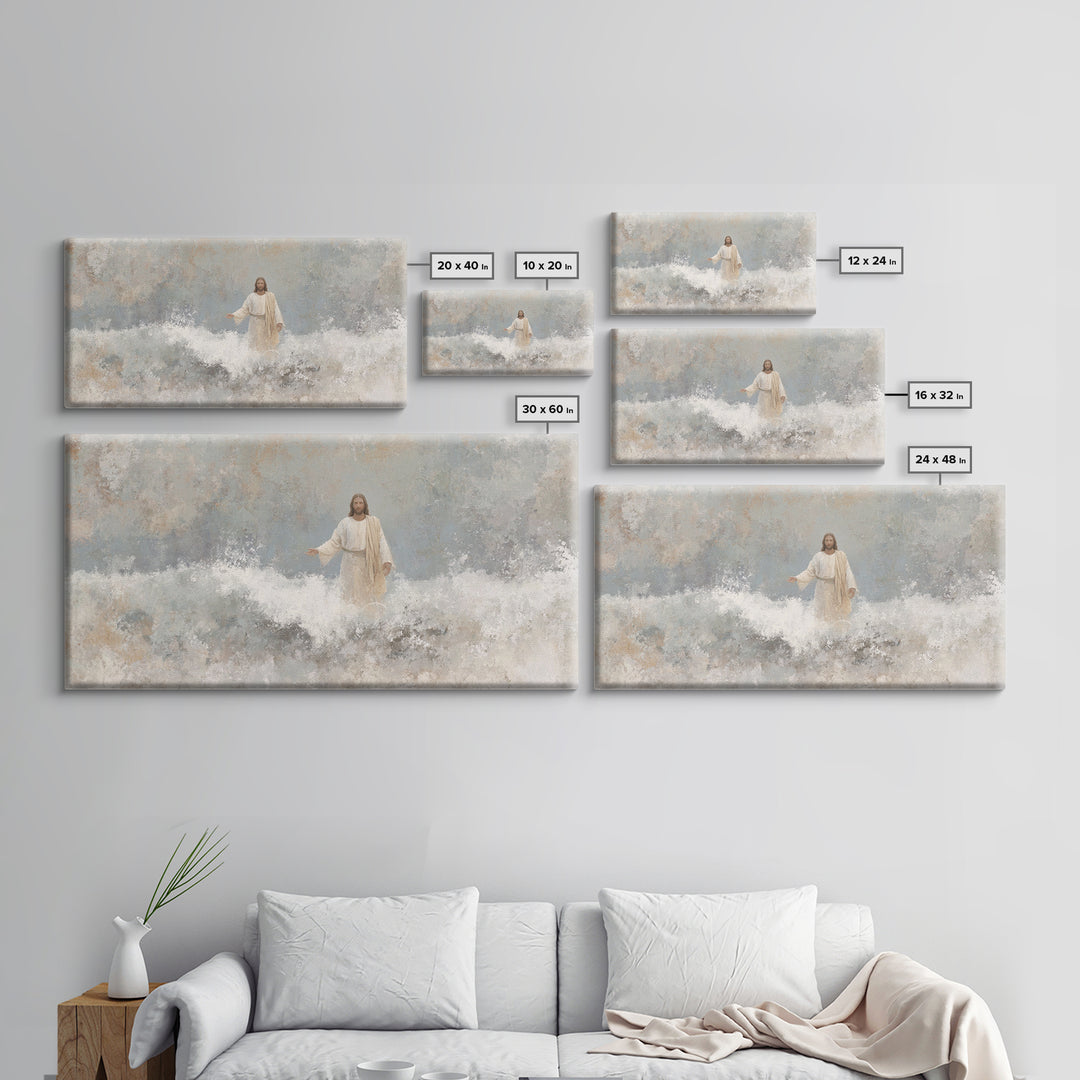 Sacred Light – Framed Canvas Print – Christian Wall Art – Christian Art Canvas – Jesus Painting – Christian Decor – Unique Christian Art
