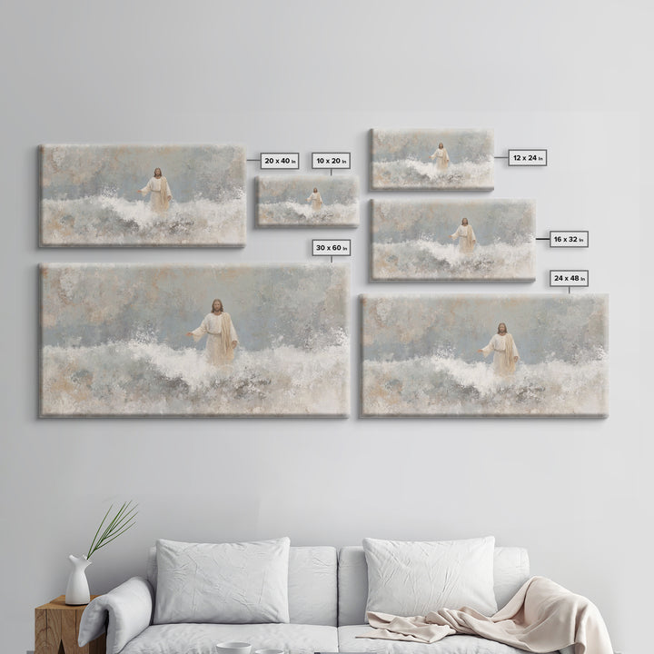 Sacred Light – Framed Canvas Print – Christian Wall Art – Christian Art Canvas – Jesus Painting – Christian Decor – Unique Christian Art