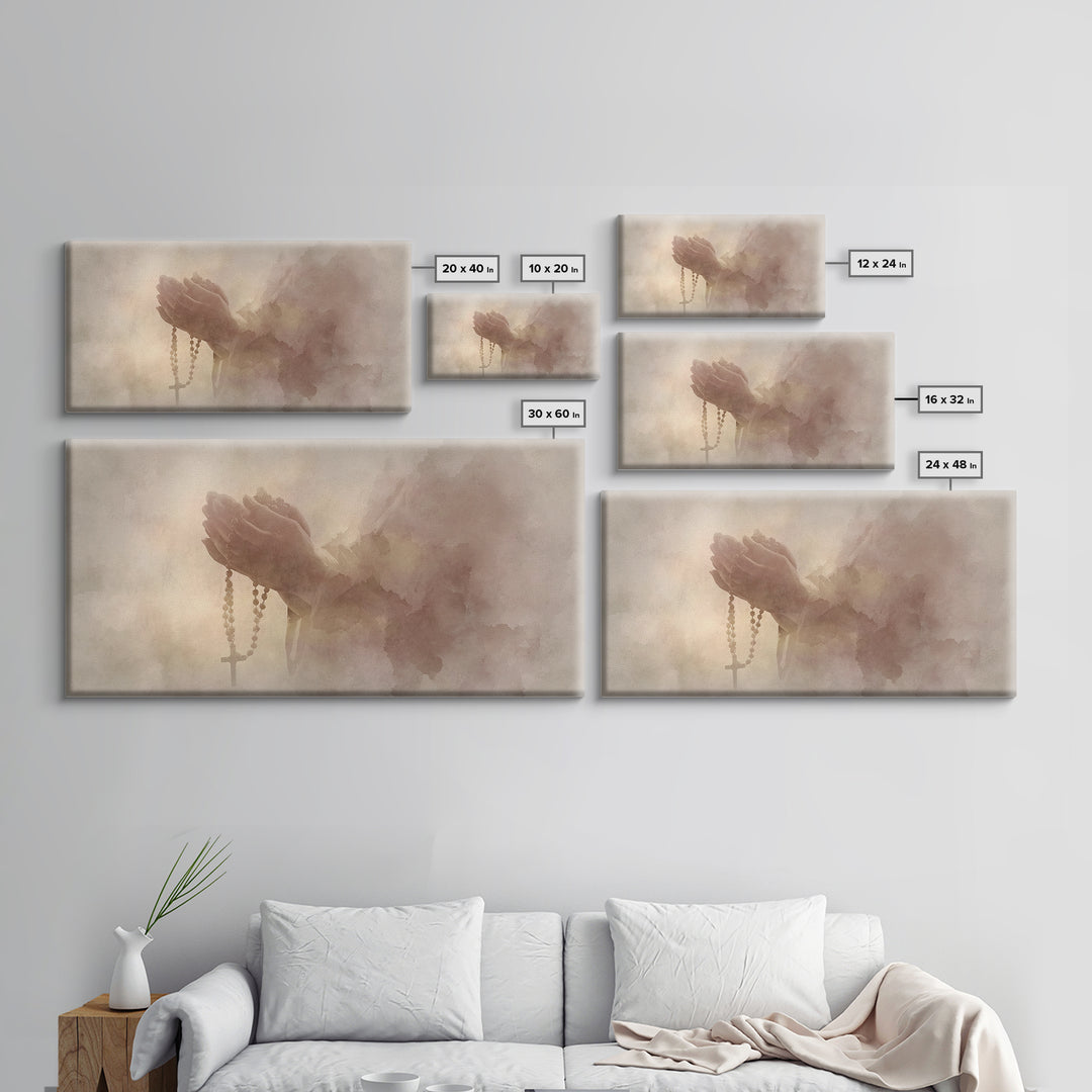 Sacred Reading – Framed Canvas Print – Christian Art Canvas – Christian Wall Art – Christian Christmas Art – Christian Decor – Modern Chris
