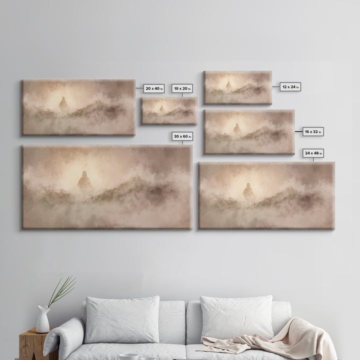 Eternal Shoreline – Framed Canvas Print – Christian Art Canvas – Moody Christian Art – Jesus Painting – Christian Wall Art – Christmas Chri