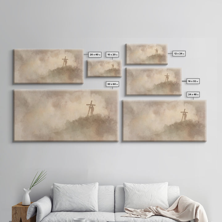 Path Of Mercy – Framed Canvas Print – Christian Wall Art – Jesus Painting – Christian Art Canvas – Moody Christian Art