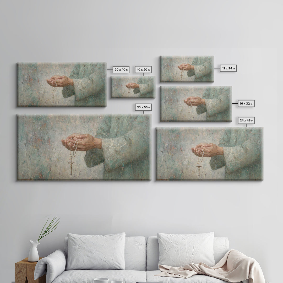 Guiding Prayer – Framed Canvas Print – Christian Wall Art – Christian Art Canvas – Christian Decor – Modern Christian Art – Subtle Christia
