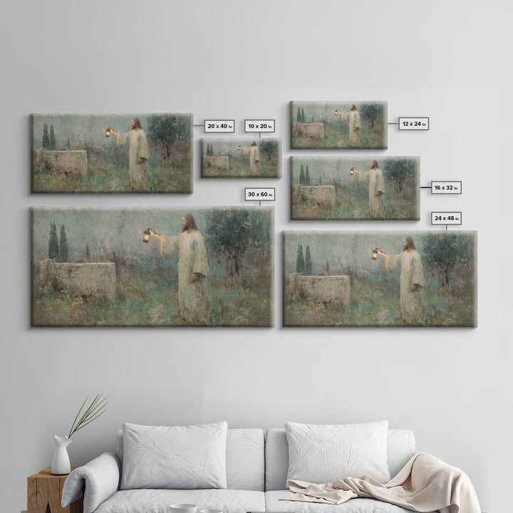 Radiant Savior – Framed Canvas Print – Jesus Painting – Christian Art Canvas – Christian Wall Art – Christmas Art