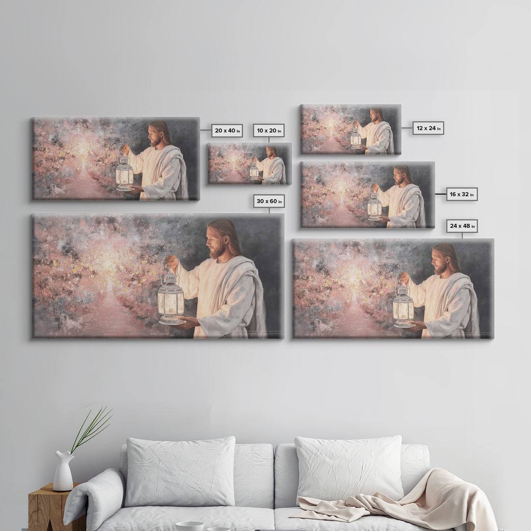 Path of Glory – Framed Canvas Print – Jesus Painting – Christian Wall Art – Christian Art Canvas – Christian Christmas