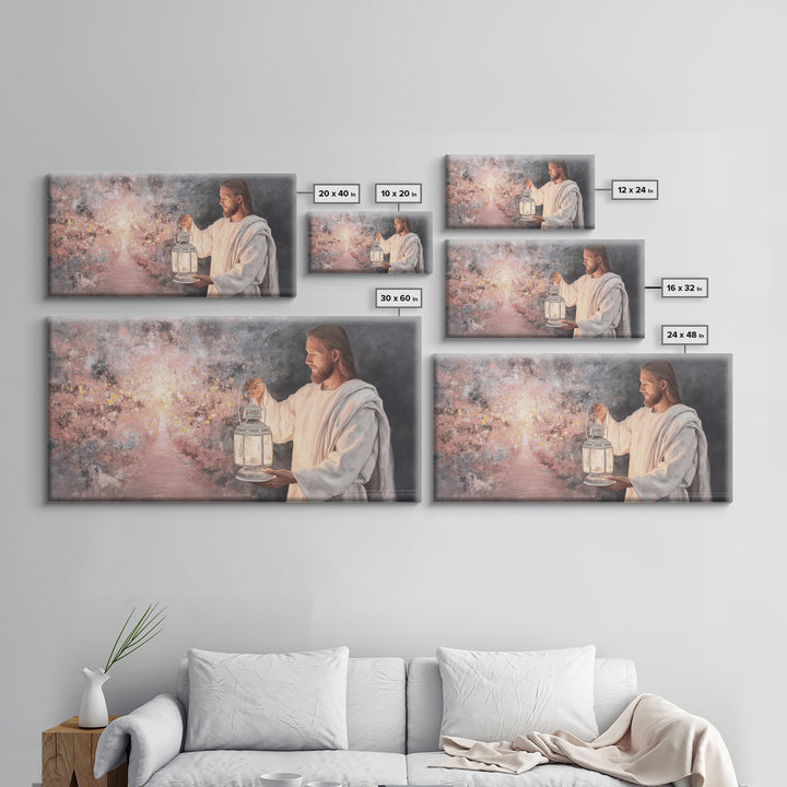 Path of Glory – Framed Canvas Print – Jesus Painting – Christian Wall Art – Christian Art Canvas – Christian Christmas