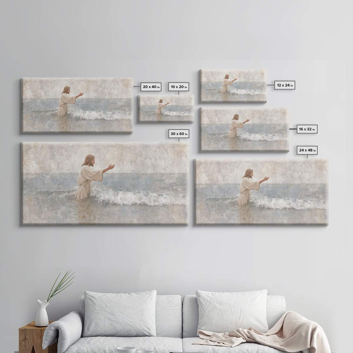 Morning Of Hope – Framed Canvas Print – Christian Art Canvas – Jesus Painting – Christian Wall Art – Subtle Christian Art – Christian Chris