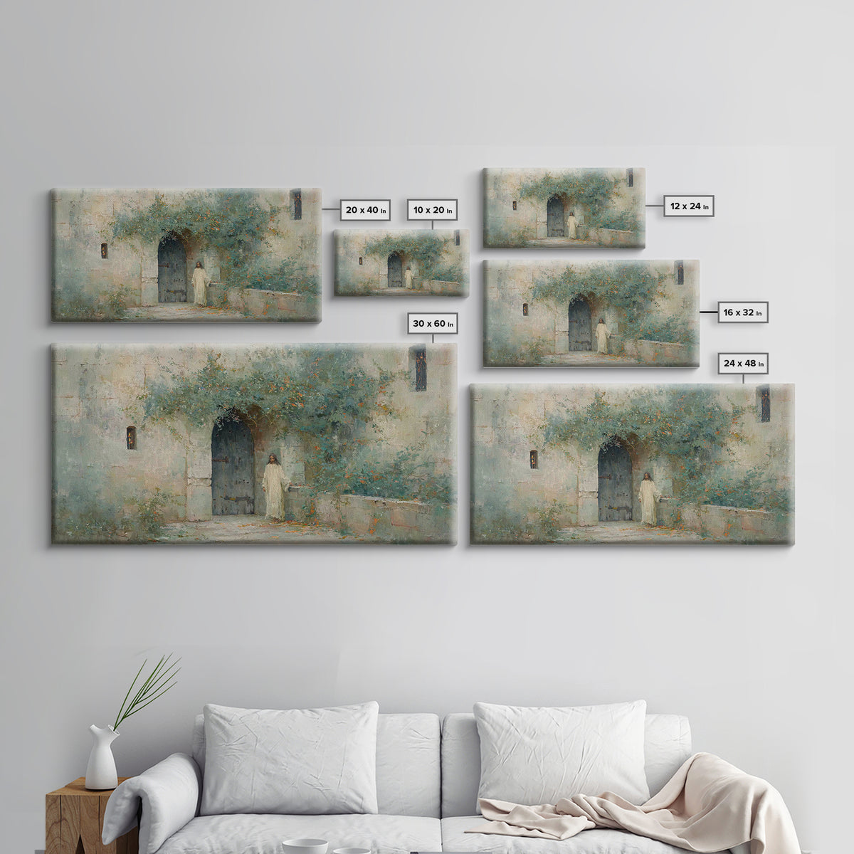 Quiet Calling, Framed Canvas Print, Christian Wall Art, Christian Art Canvas, Jesus Painting, Moody Christian Art, Christian Home Decor