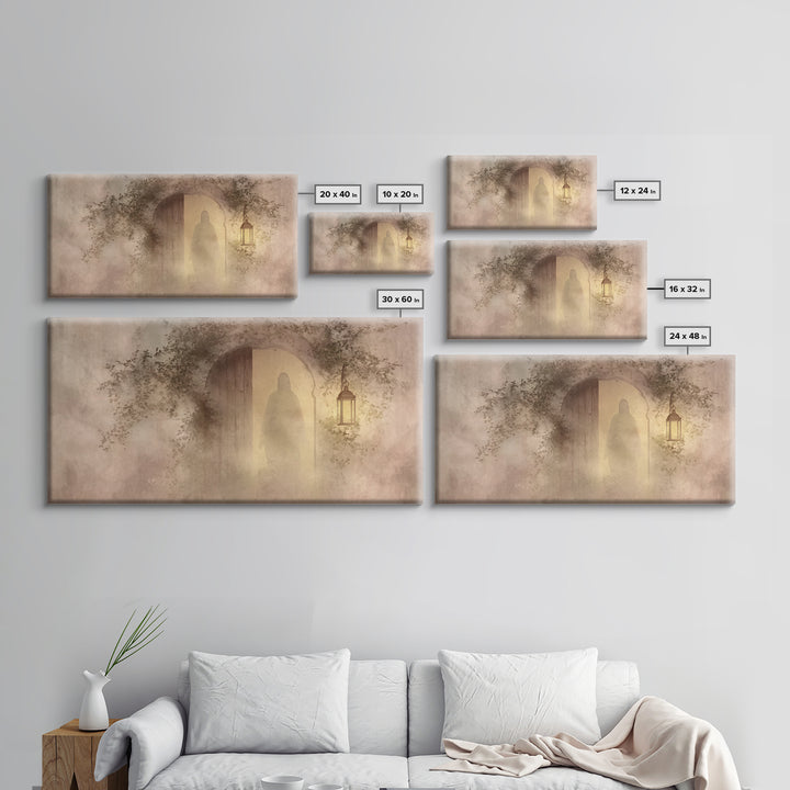Holy Invitation, Framed Canvas Print, Christian Art Canvas, Christian Wall Art, Jesus Painting, Minimalist Christian Art, Christian Gift Id