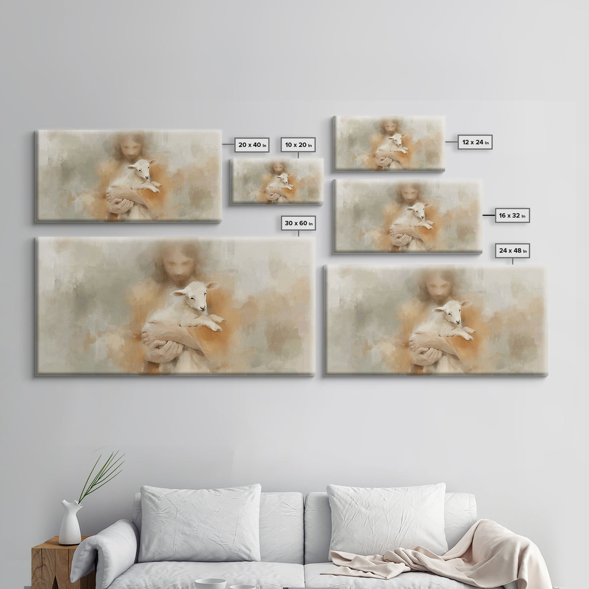 Arms Of Grace – Framed Canvas Print – Christian Art Canvas – Jesus Painting – Subtle Christian Art – Christian Wall Art – Christmas Art Pri