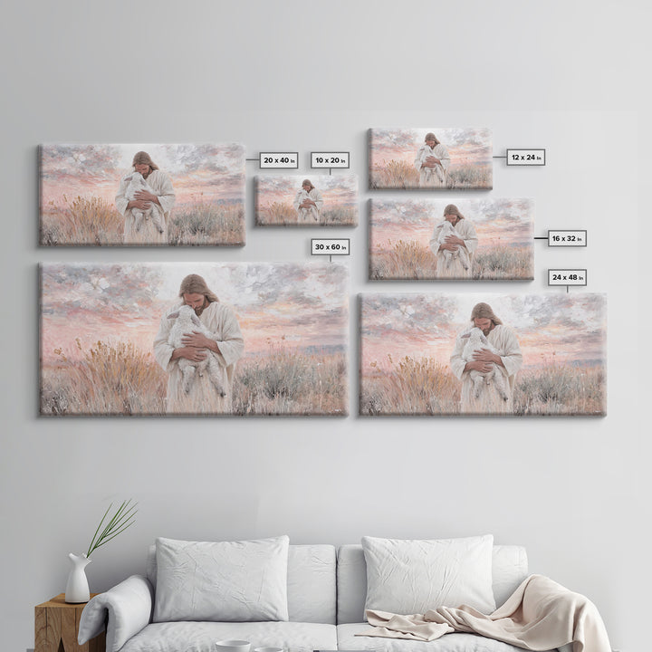 Light Of Compassion – Framed Canvas Print – Christian Wall Art – Jesus Painting – Christian Art Canvas – Vintage Christian Art – Christmas