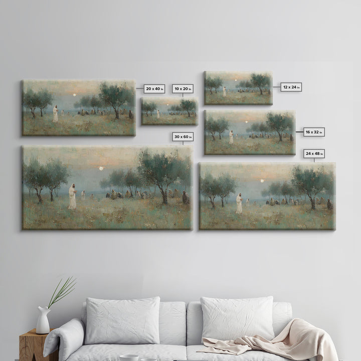 Garden Vigil – Framed Canvas Print – Christian Wall Art – Jesus Painting – Christian Art Canvas – Christian Gift – Christmas Wall Art
