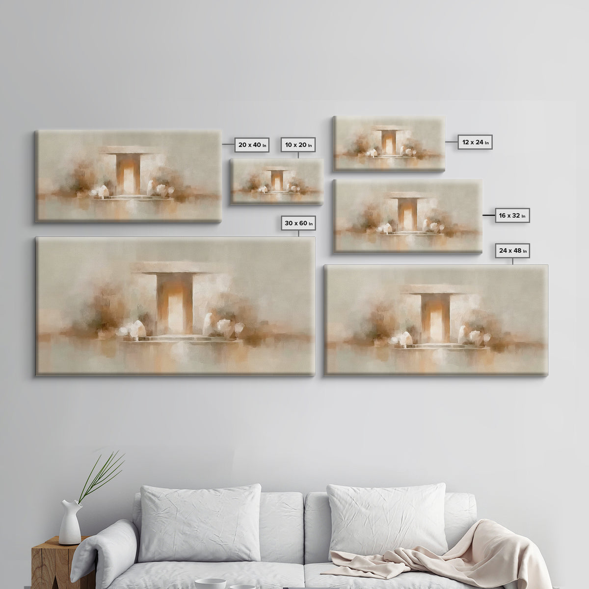 Radiant Tomb – Framed Canvas Print – Christian Art Canvas – Christian Wall Art – Jesus Painting – Christian Christmas Art – Christian Decor