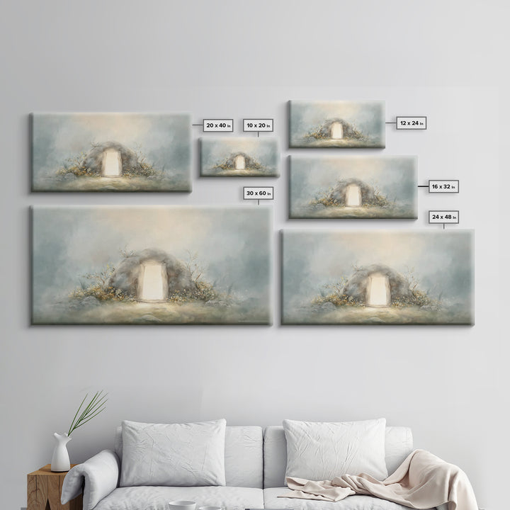 Eternal Dawn | Framed Canvas Print | Christian Art | Christian Wall Art | Jesus Painting | Large Christian Art | Christmas Art