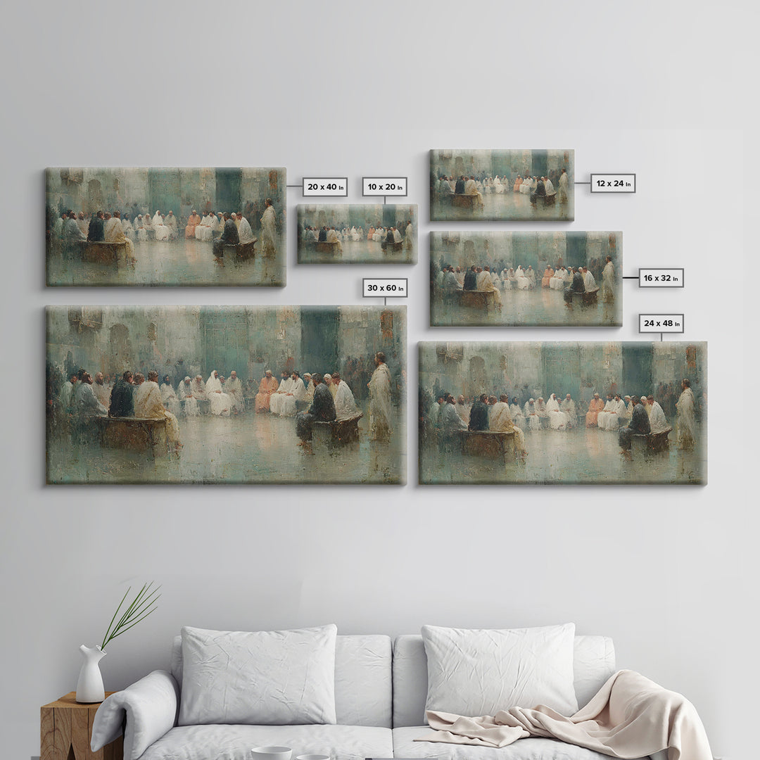 Circle Of Wisdom – Framed Canvas Print – Christian Wall Art – Christian Art Canvas – Jesus Painting – Modern Christian Art – Christian Gift
