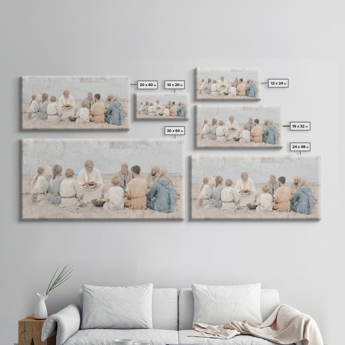Crown Of Dawn – Framed Canvas Print – Jesus Painting – Christian Wall Art – Large Christian Painting – Christian Art Canvas – Christian Dec