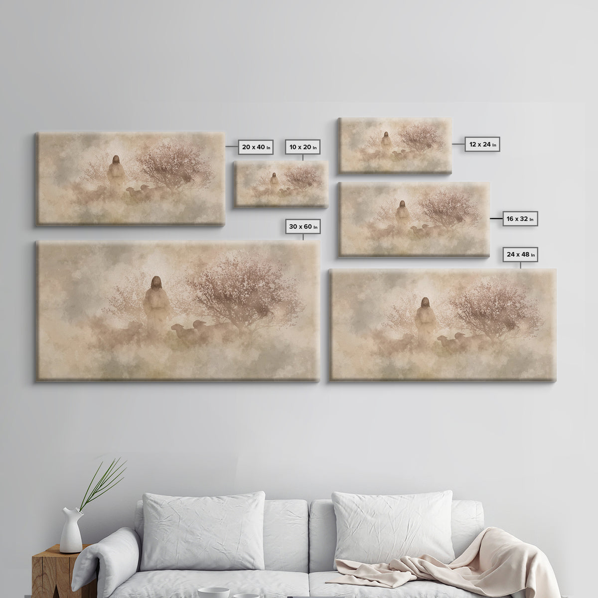 Shepherd Of Eternal Grace – Framed Canvas Print – Christian Wall Art – Jesus Art – Christian Decor – Christmas Art – Christian Gift Ideas