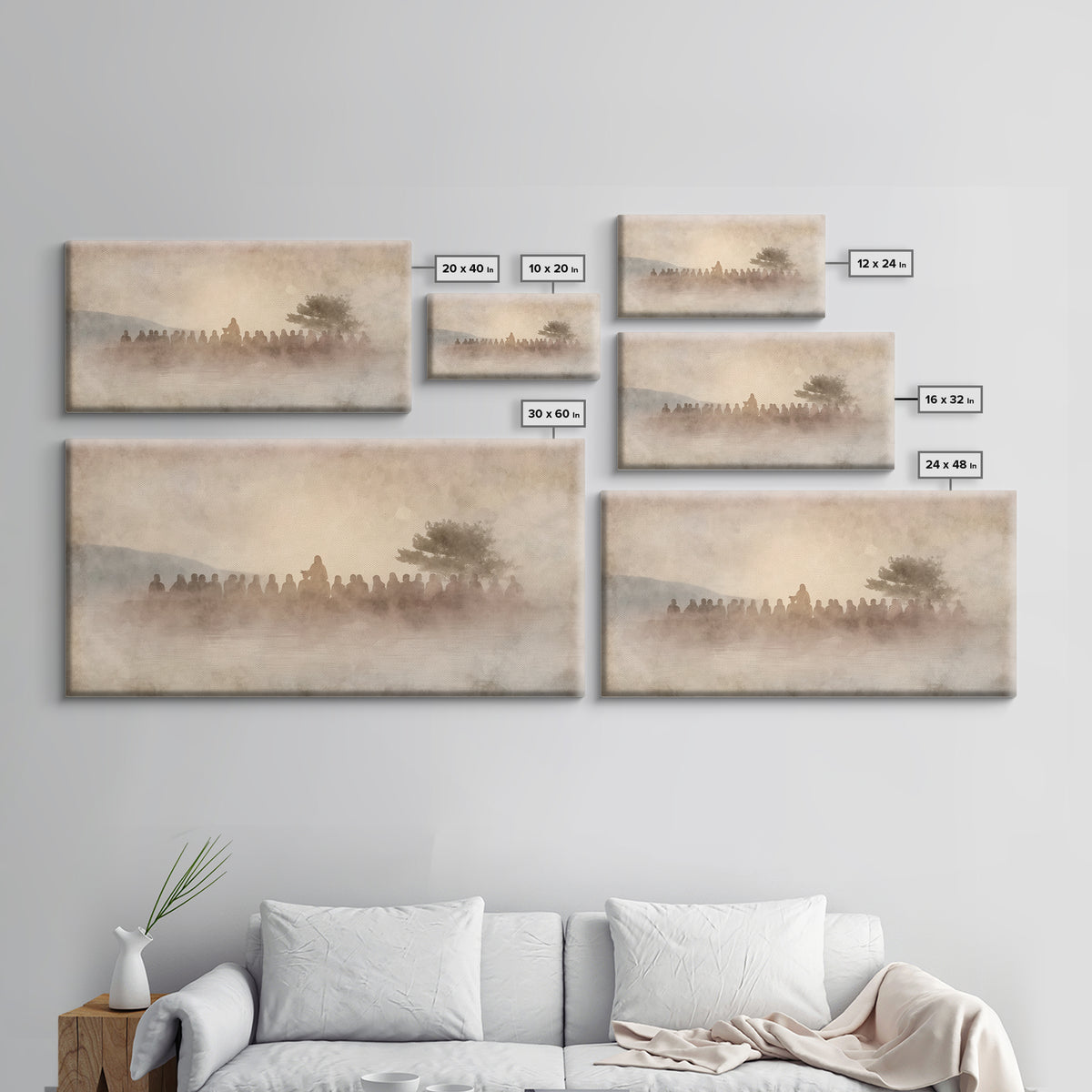 Light Of Salvation – Framed Canvas Print – Christian Art Canvas – Vintage Christian Art – Christian Wall Art – Jesus Painting – Christmas A