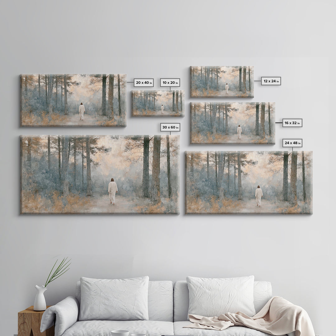 Forest Of Peace – Framed Canvas Print – Christian Art Canvas – Christian Wall Art – Jesus Painting – Subtle Christian Art – Christian Art G
