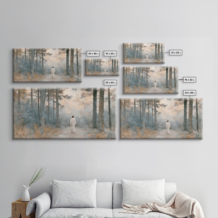 Forest Of Peace – Framed Canvas Print – Christian Art Canvas – Christian Wall Art – Jesus Painting – Subtle Christian Art – Christian Art G