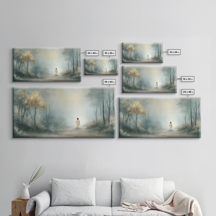 Misty Calling – Framed Canvas Print – Christian Wall Art – Christian Art Canvas – Jesus Painting – Moody Christian Art – Christian Art Work