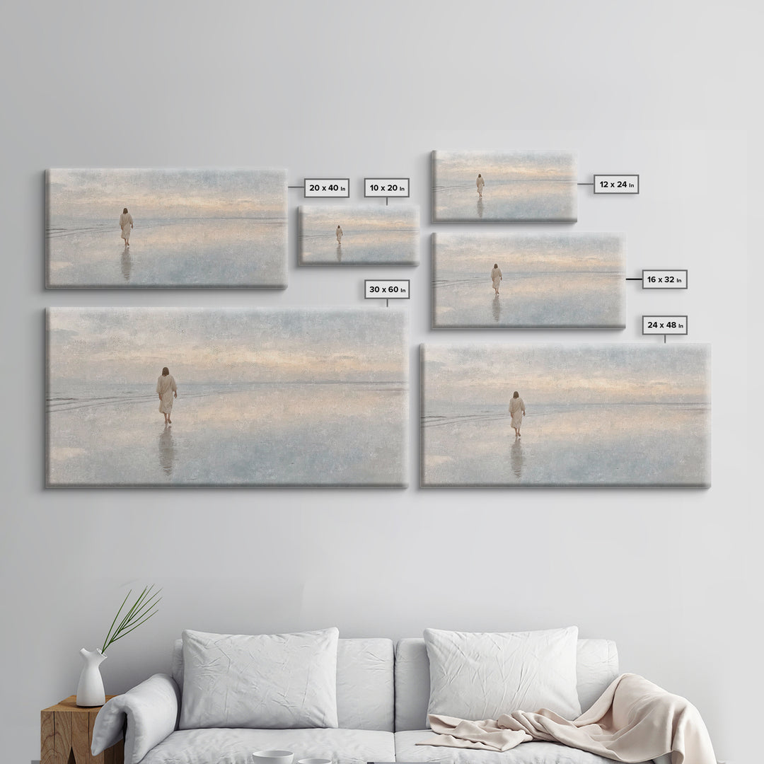 Dawn Of Mercy – Framed Canvas Print – Christian Wall Art – Jesus Painting – Christian Art Canvas – Christian Christmas Art – Christian Gift