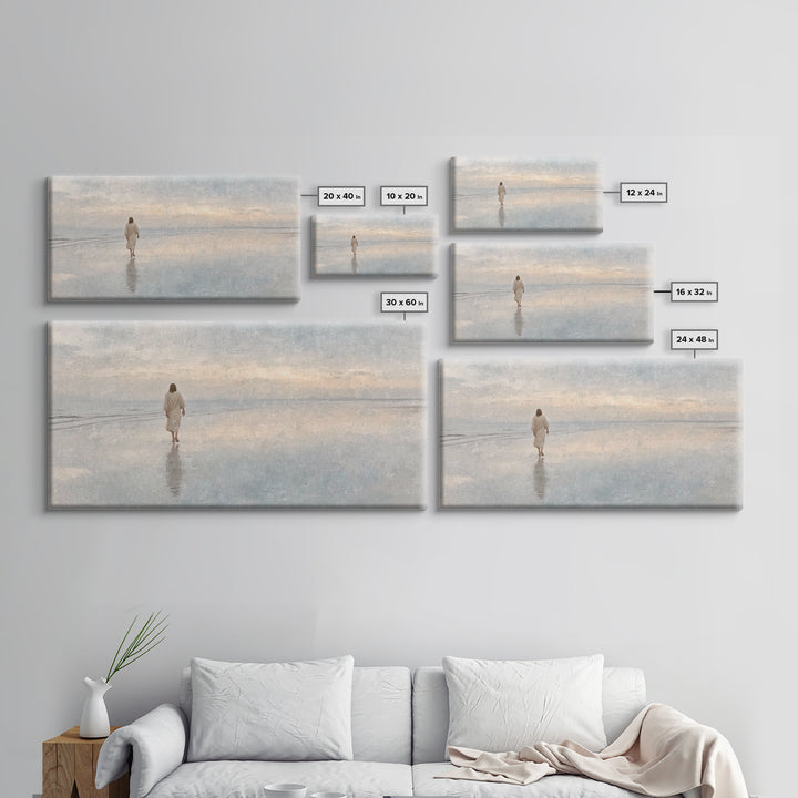 Dawn Of Mercy – Framed Canvas Print – Christian Wall Art – Jesus Painting – Christian Art Canvas – Christian Christmas Art – Christian Gift