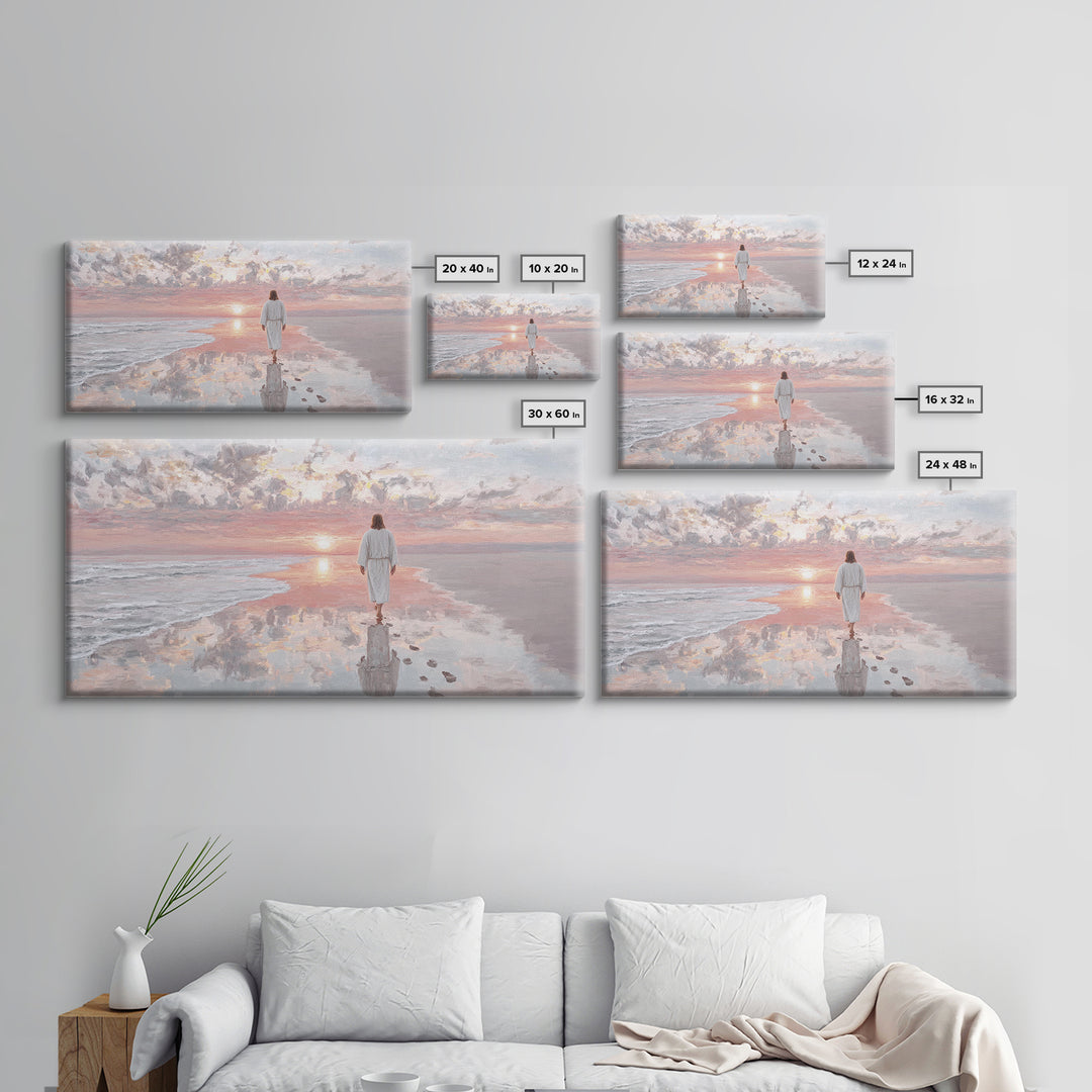 Path Of Grace – Framed Canvas Print – Christian Art Canvas – Jesus Painting – Christian Wall Art – Christmas Art Prints – Christian Decorat