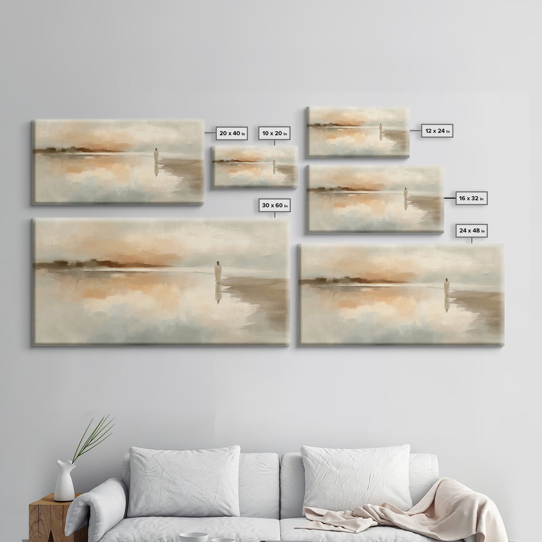 Misty Covenant – Framed Canvas Print – Christian Art – Jesus Painting – Christian Wall Art – Christian Art Canvas – Subtle Christian Art