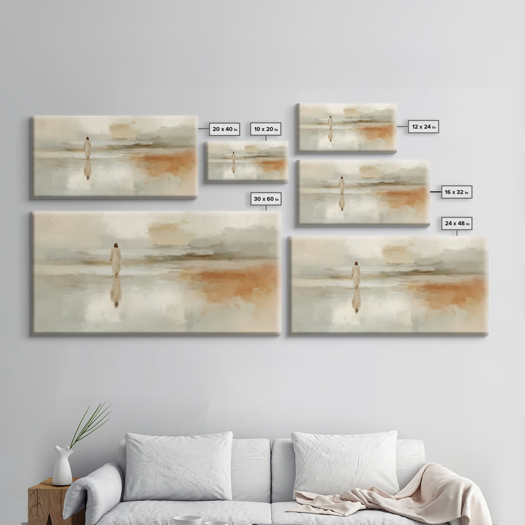 Deserted Grace – Framed Canvas Print – Christian Art Canvas – Subtle Christian Art – Christian Wall Art – Jesus Painting – Christian Art Gi