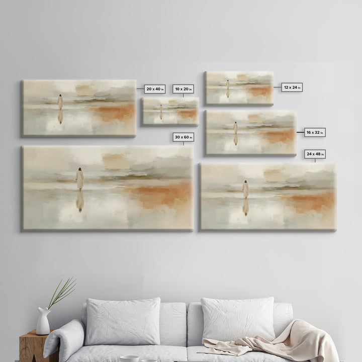 Deserted Grace – Framed Canvas Print – Christian Art Canvas – Subtle Christian Art – Christian Wall Art – Jesus Painting – Christian Art Gi