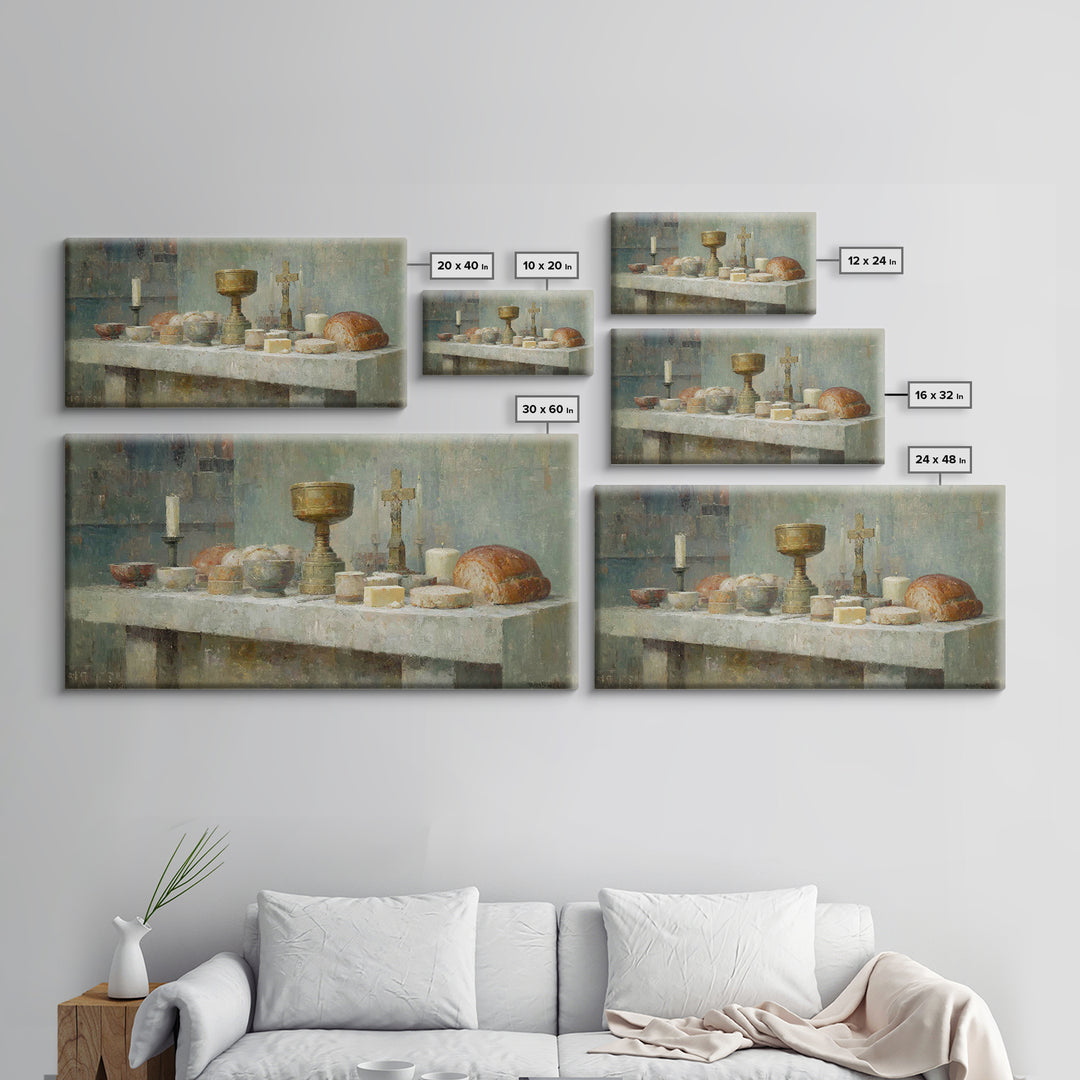 Sanctuary Offering, Framed Canvas Print, Christian Wall Art, Christian Art Canvas, Moody Christian Art, Christian Painting, Christian Chris