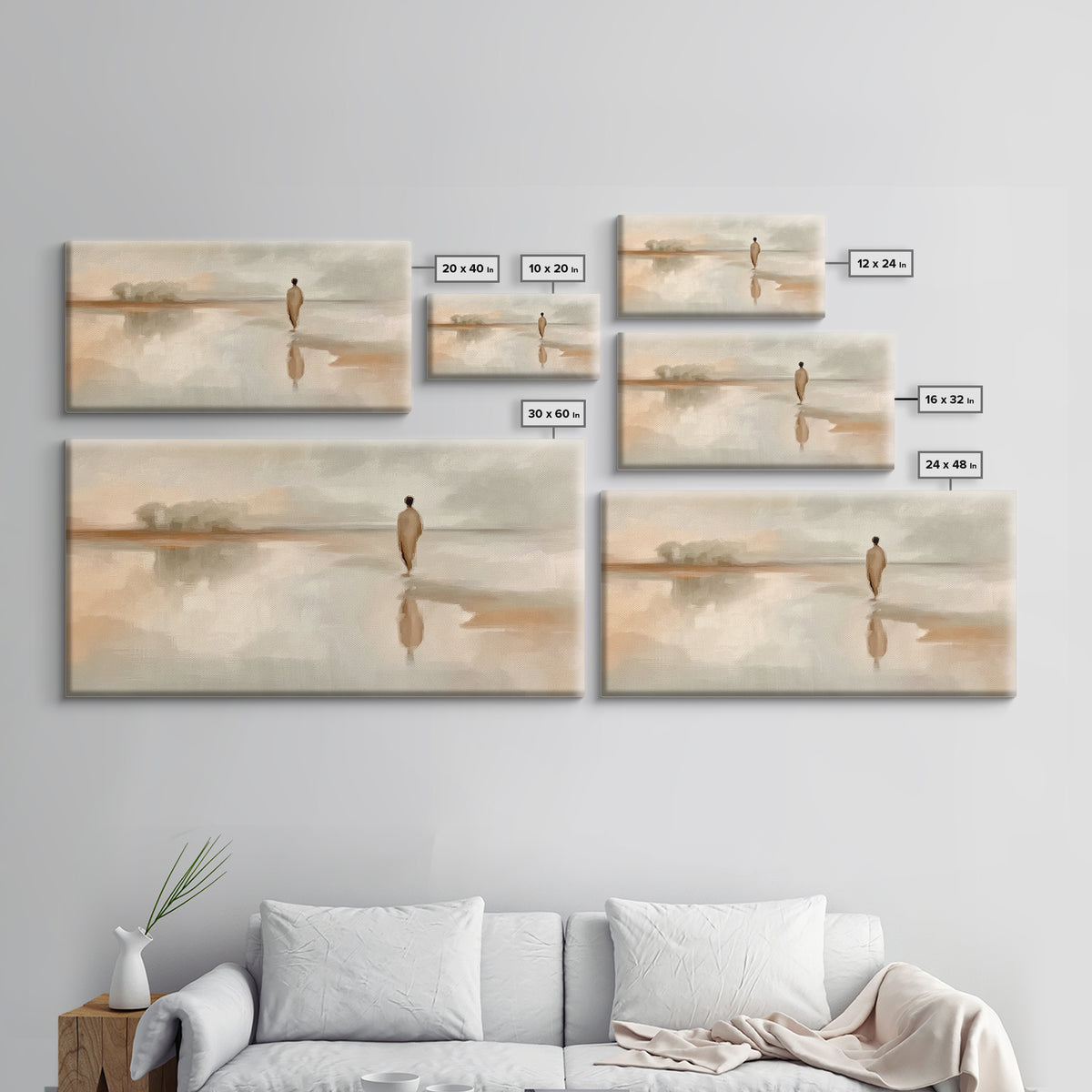 Gentle Spirit Trail | Framed Canvas Print | Christian Art Canvas | Christian Wall Art | Jesus Painting | Christian Gift Ideas | Christmas A