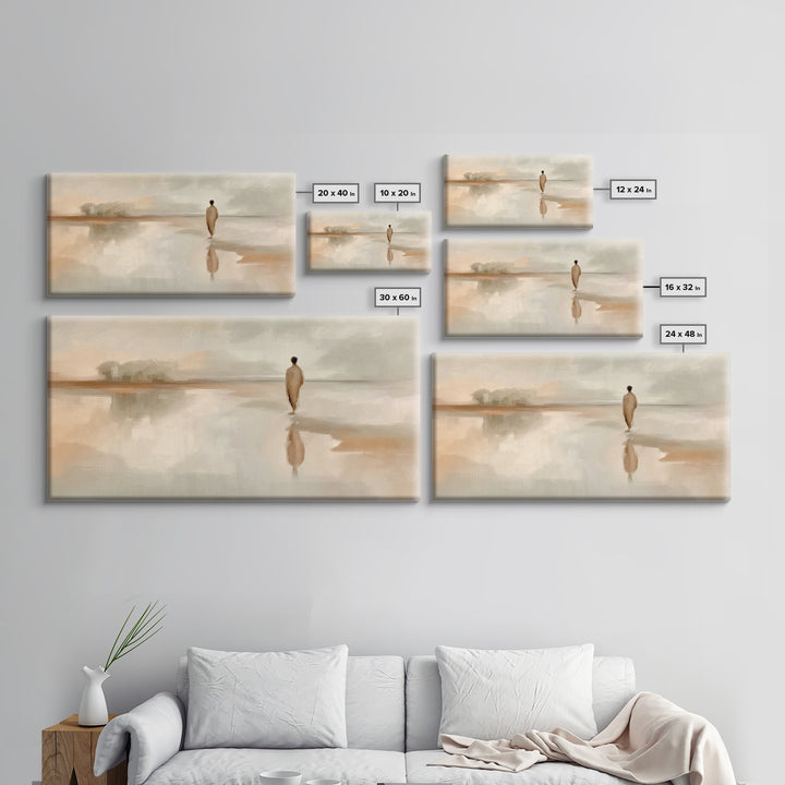 Gentle Spirit Trail | Framed Canvas Print | Christian Art Canvas | Christian Wall Art | Jesus Painting | Christian Gift Ideas | Christmas A