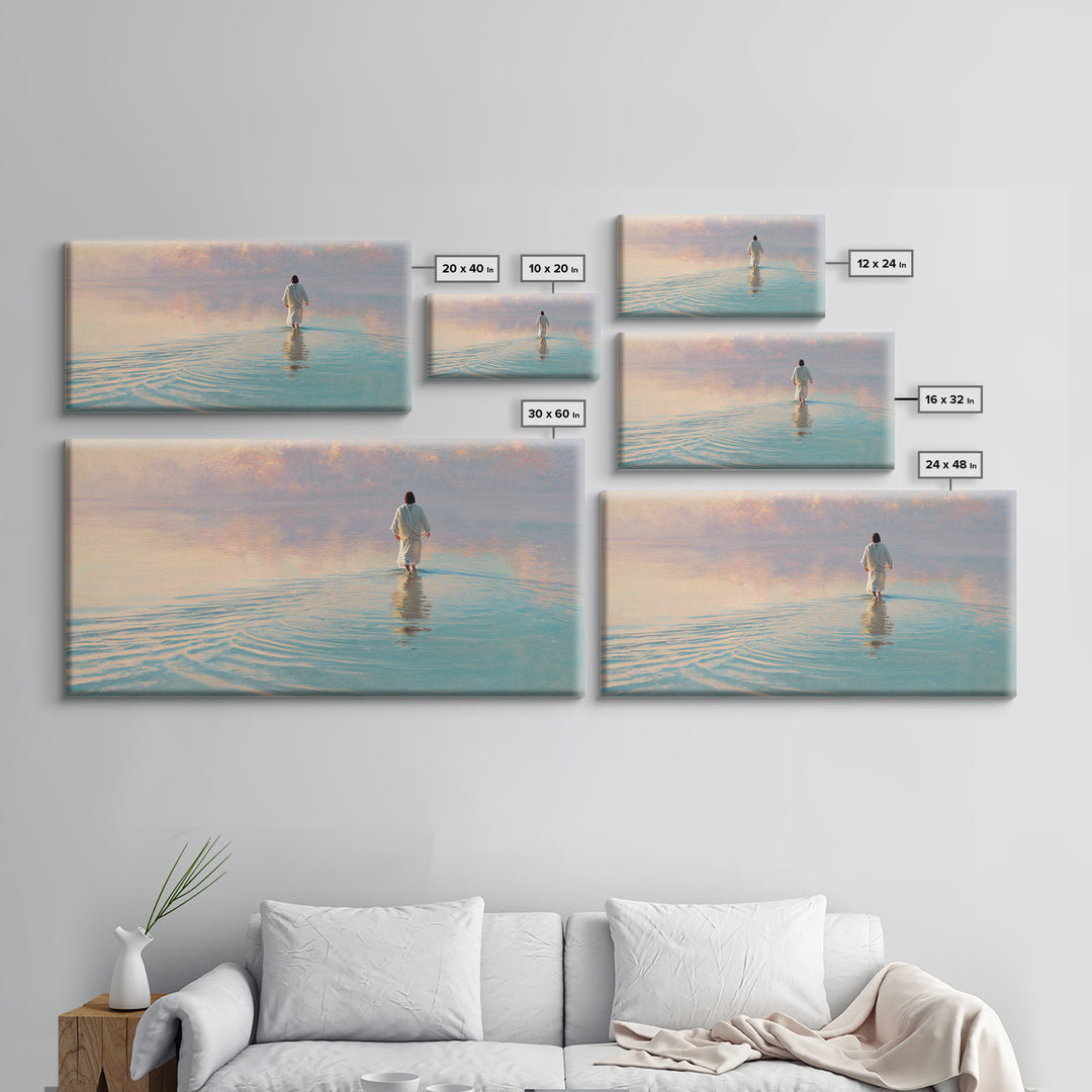 Dawn Of Mercy – Framed Canvas Print – Christian Wall Art – Christian Art Canvas – Jesus Painting – Christian Christmas Art – Christmas Art