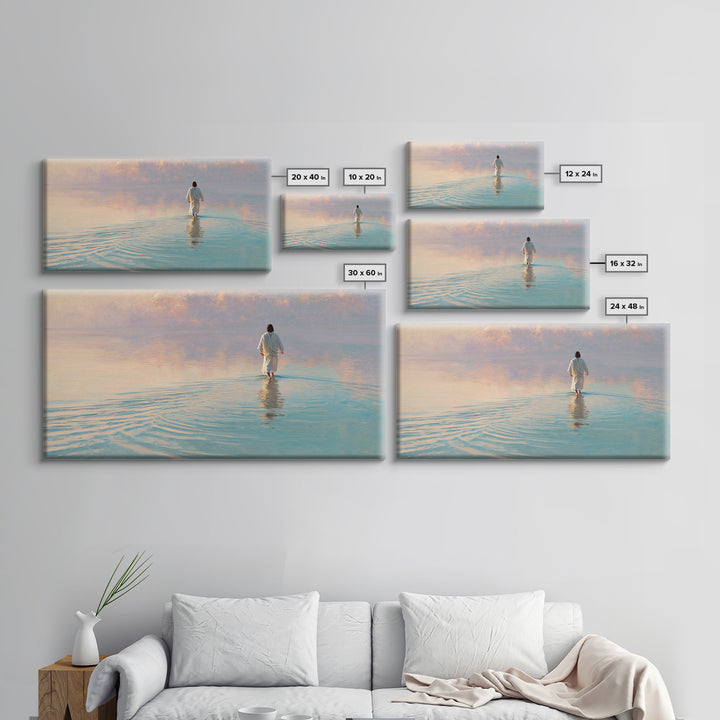 Dawn Of Mercy – Framed Canvas Print – Christian Wall Art – Christian Art Canvas – Jesus Painting – Christian Christmas Art – Christmas Art