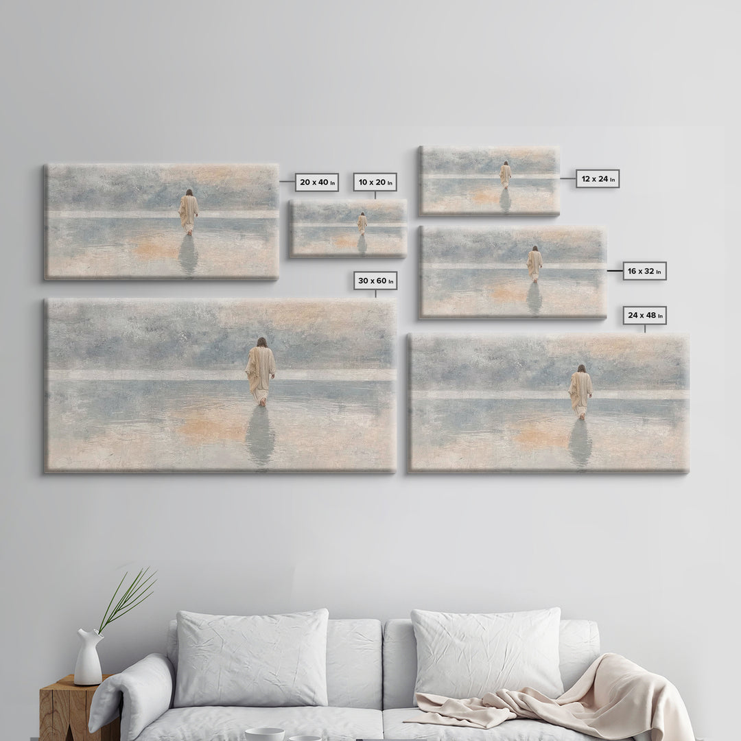 Horizon Of Faith – Framed Canvas Print – Christian Art Canvas – Christmas Art – Jesus Painting – Christian Wall Art – Christian Christmas A