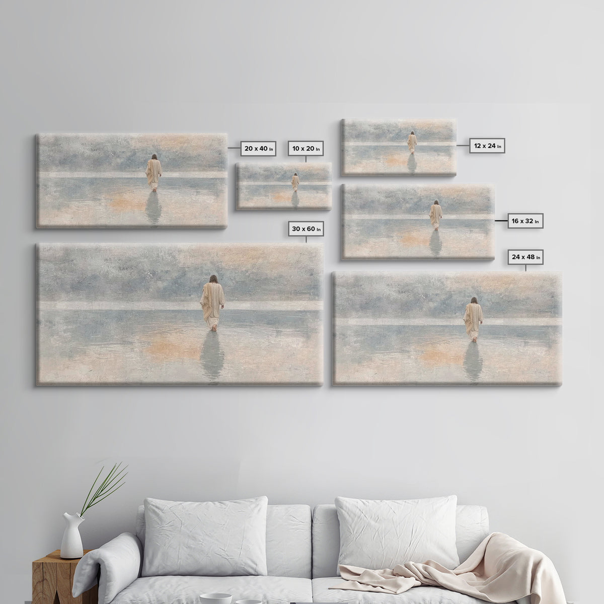 Horizon Of Faith – Framed Canvas Print – Christian Art Canvas – Christmas Art – Jesus Painting – Christian Wall Art – Christian Christmas A