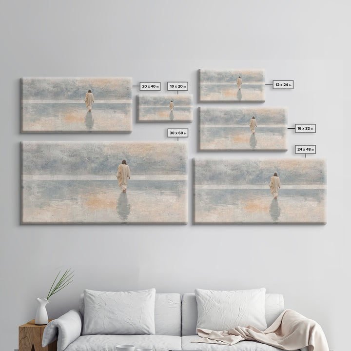 Horizon Of Faith – Framed Canvas Print – Christian Art Canvas – Christmas Art – Jesus Painting – Christian Wall Art – Christian Christmas A