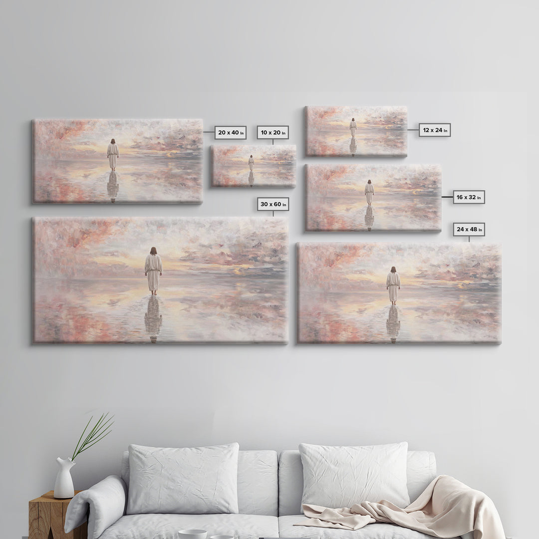 Pathway Of Hope – Framed Canvas Print – Jesus Painting – Christian Wall Art – Christian Christmas Art – Christian Art Canvas – Christmas Ar