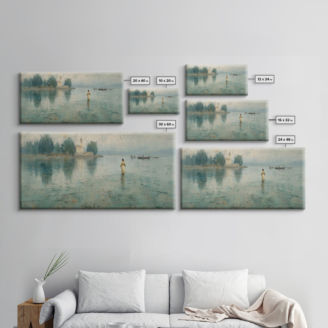 Sky Of Promise – Framed Canvas Print – Christian Christmas Art – Christian Wall Art – Christian Art Canvas – Jesus Painting – Christmas Art