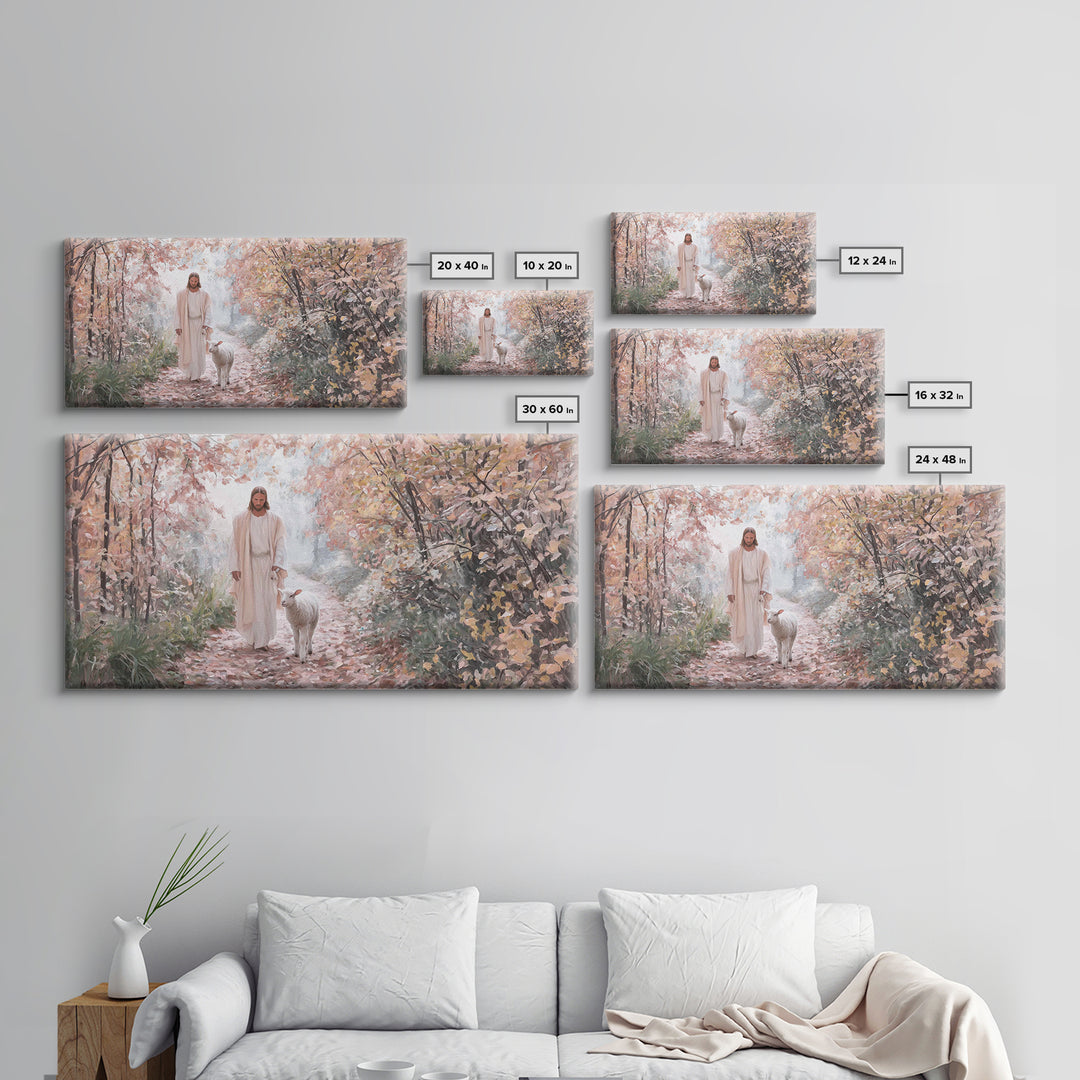 Fields Of Mercy – Framed Canvas Print – Christian Christmas Art – Christian Art Canvas – Jesus Painting – Christian Wall Art – Faith Art