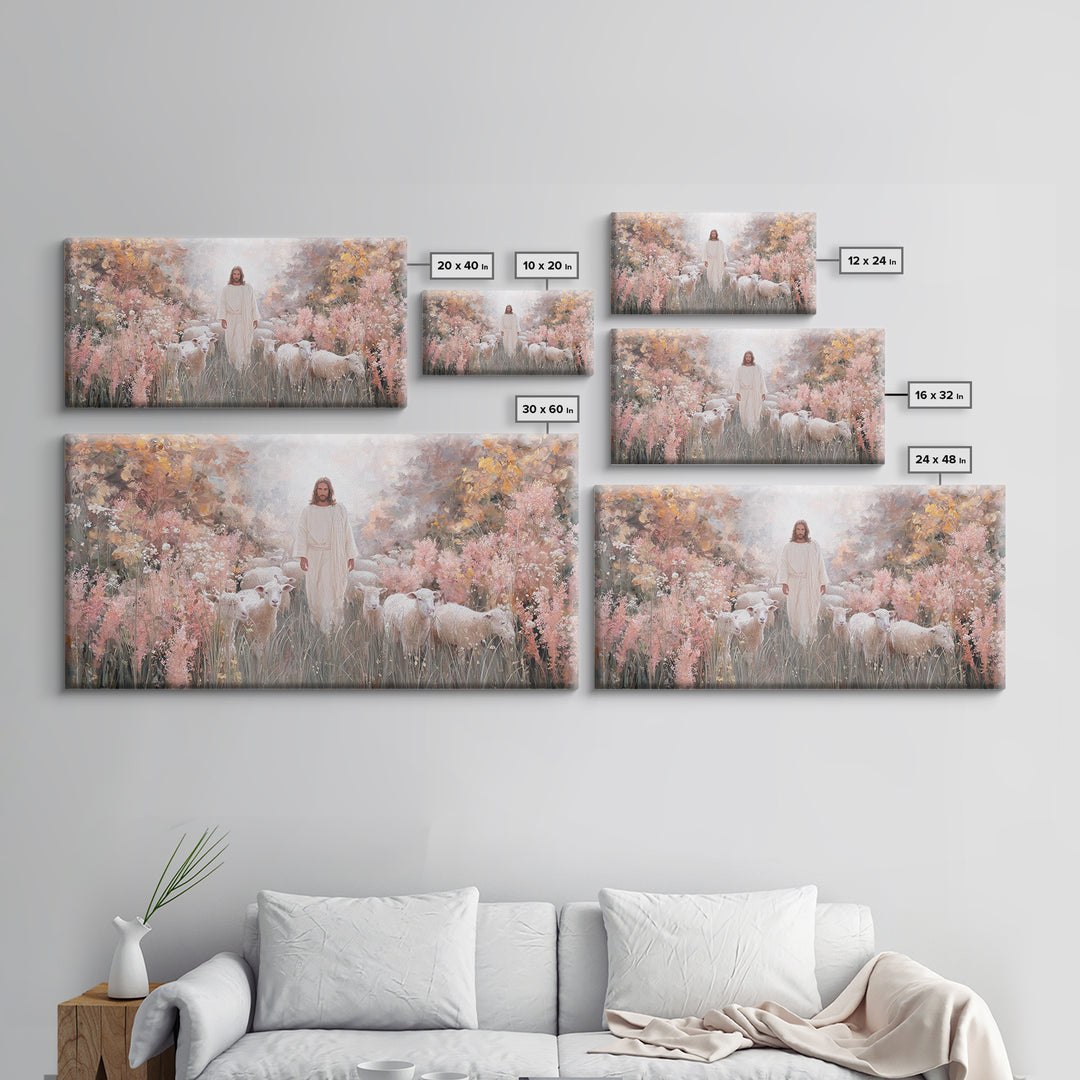 Garden Of Light – Framed Canvas Print – Christian Art Canvas – Christian Painting – Jesus Art Print – Christian Christmas Art – Christian D